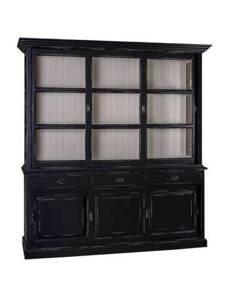 Credenza ante scorrevoli e cassetti provenzale colorata MS10