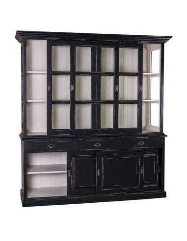 Credenza ante scorrevoli e cassetti provenzale colorata MS10