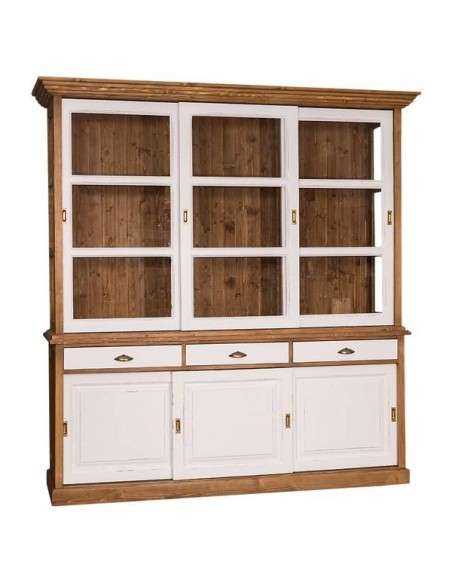Credenza ante scorrevoli e cassetti provenzale colorata MS10