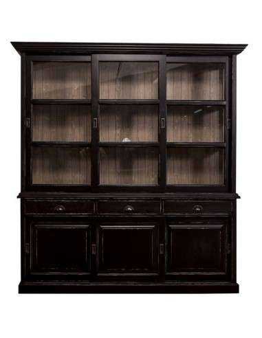 Credenza ante scorrevoli e cassetti provenzale colorata MS10