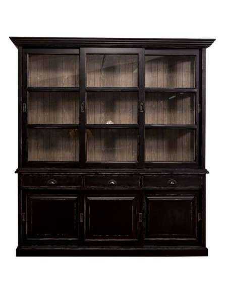 Credenza ante scorrevoli e cassetti provenzale colorata MS10