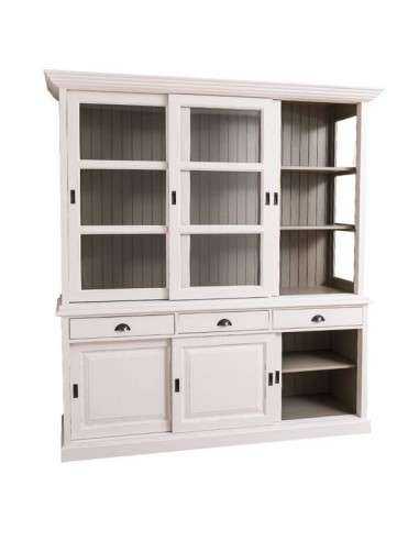 Credenza ante scorrevoli e cassetti provenzale colorata MS10
