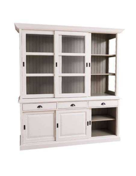 Credenza ante scorrevoli e cassetti provenzale colorata MS10