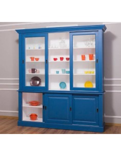 Credenza ante scorrevoli provenzale colorata MS598 2