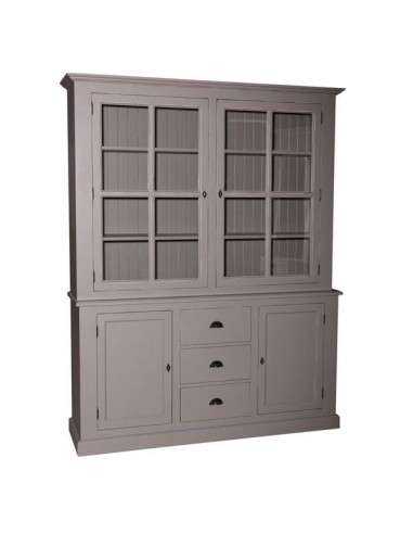 Credenza due corpi cassetti verticale 6 ante provenzale colorata MS165V