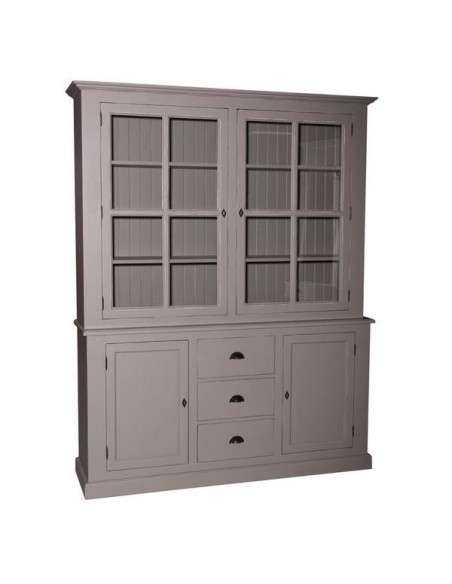 Credenza due corpi cassetti verticale 6 ante provenzale colorata MS165V