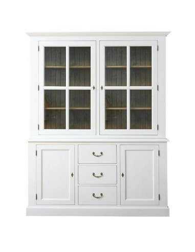 Credenza due corpi cassetti verticale 6 ante provenzale colorata MS165V