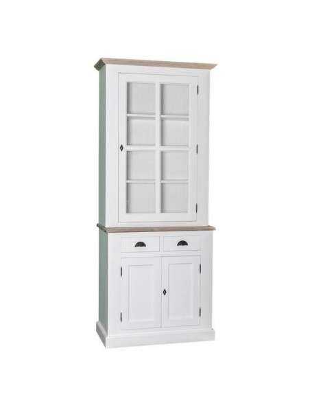 Credenza due corpi 3 ante 2 cassetti provenzale colorata MS70