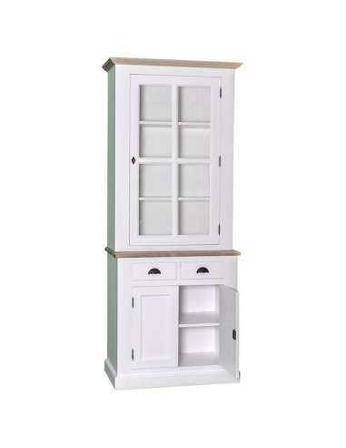 Credenza due corpi 3 ante 2 cassetti provenzale colorata MS70