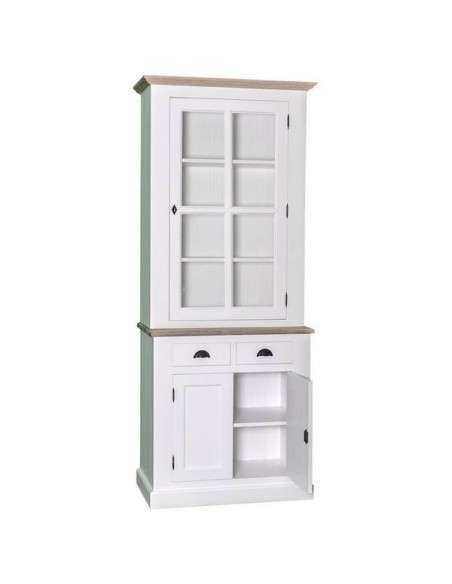Credenza due corpi 3 ante 2 cassetti provenzale colorata MS70