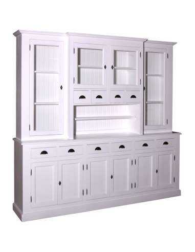 Credenza due corpi ante e cassetti provenzale colorata MS375V