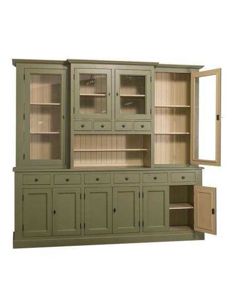 Credenza due corpi ante e cassetti provenzale colorata MS375V