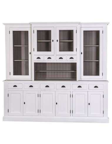 Credenza due corpi ante e cassetti provenzale colorata MS375V