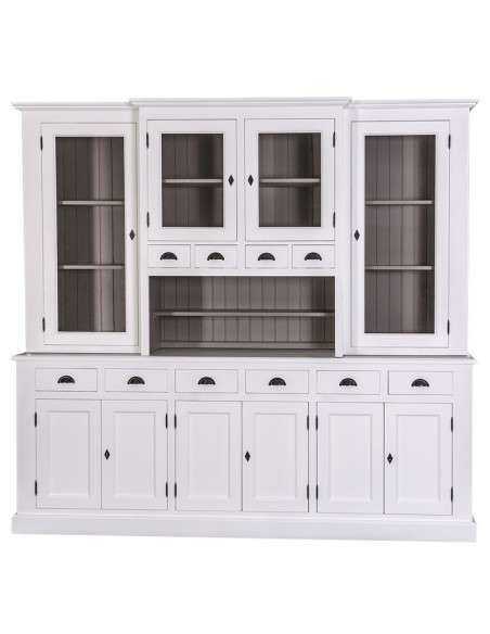 Credenza due corpi ante e cassetti provenzale colorata MS375V