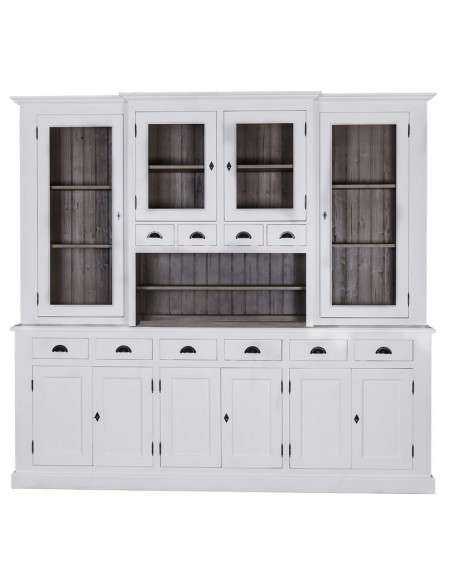 Credenza due corpi ante e cassetti provenzale colorata MS375V