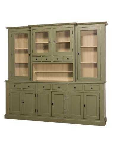 Credenza due corpi ante e cassetti provenzale colorata MS375V