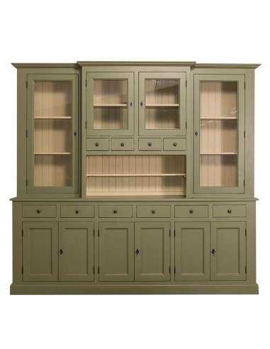 Credenza due corpi ante e cassetti provenzale colorata MS375V