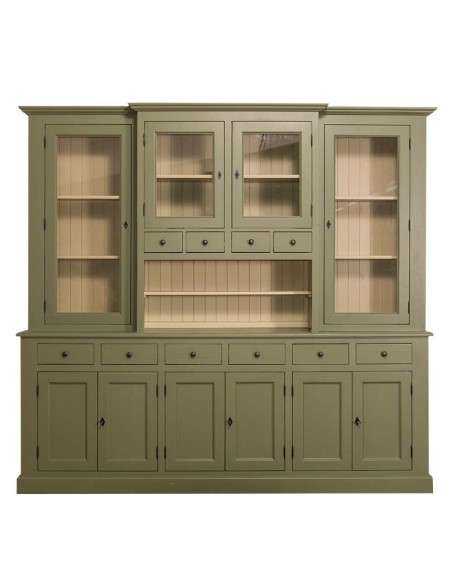 Credenza due corpi ante e cassetti provenzale colorata MS375V
