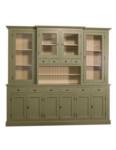 Credenza due corpi ante e cassetti provenzale colorata MS375V