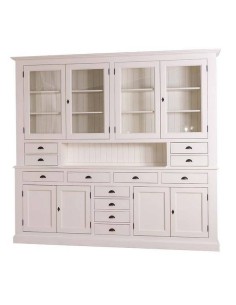 Credenza due corpi ante e cassetti provenzale colorata MS404 2