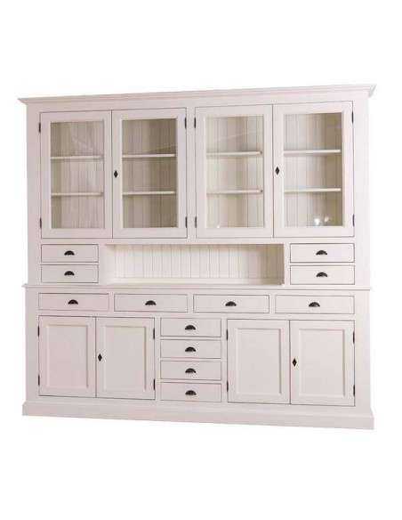 Credenza due corpi ante e cassetti provenzale colorata MS404