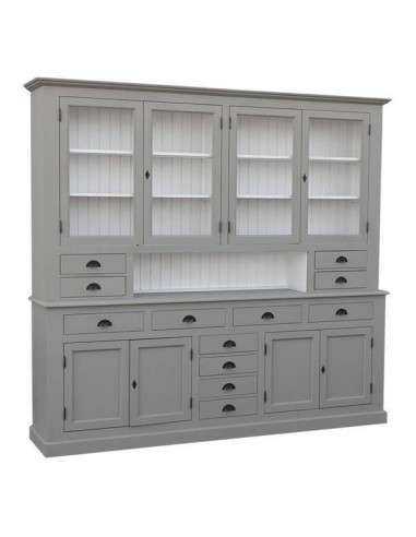 Credenza due corpi ante e cassetti provenzale colorata MS404