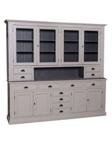 Credenza due corpi ante e cassetti provenzale colorata MS404