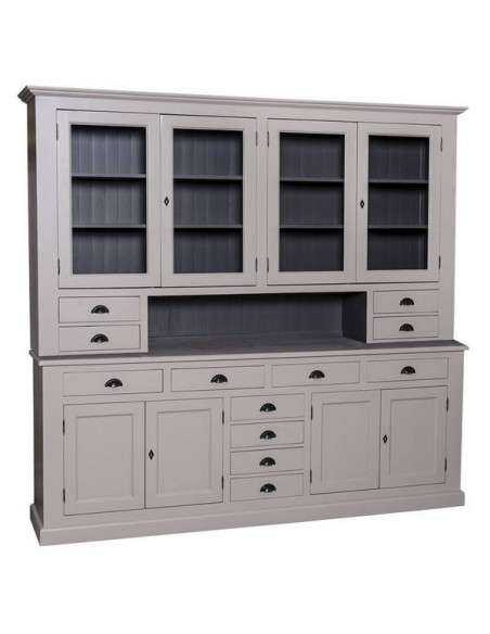 Credenza due corpi ante e cassetti provenzale colorata MS404