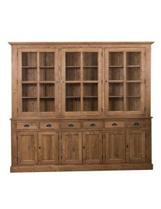 Credenza due corpi ante e cassetti provenzale colorata MS179
