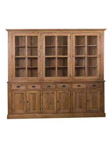 Credenza due corpi ante e cassetti provenzale colorata MS179