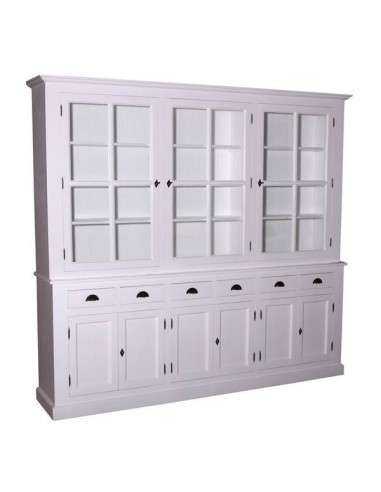 Credenza due corpi ante e cassetti provenzale colorata MS179