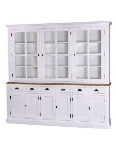 Credenza due corpi ante e cassetti provenzale colorata MS179