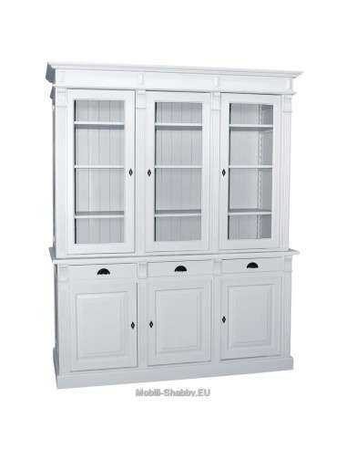 Credenza due corpi ante e cassetti shabby chic MS23B+297S