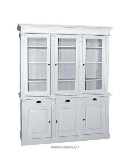 Credenza due corpi ante e cassetti shabby chic MS23B+297S