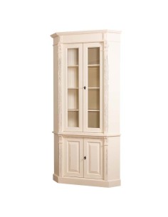 Credenza angolare alta in due moduli con 4 ante in legno stile country MS59B