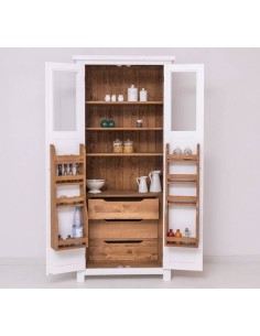 Dispensa cucina country colorata con porta oggetti MS706 2