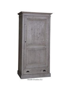 Armadio legno colorato anta singola e cassetto MS293