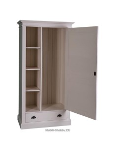 Armadio legno colorato anta singola e cassetto MS293 2