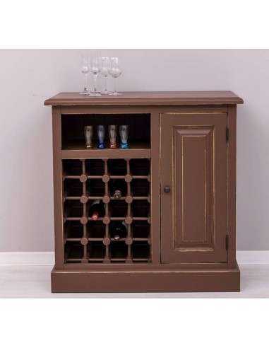 credenza bar porta bottiglie legno MS579