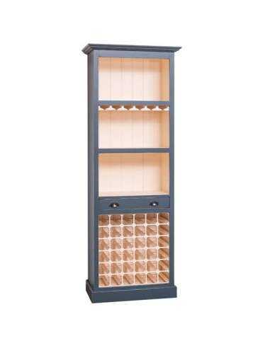 Credenza portabottiglie provenzale 78 cm in legno alta 210 cm MS262