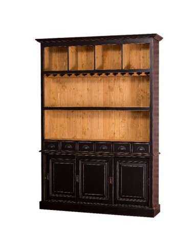 credenza porta bicchieri e bottiglie legno MS2364