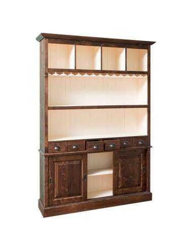 credenza porta bicchieri e bottiglie legno MS2364