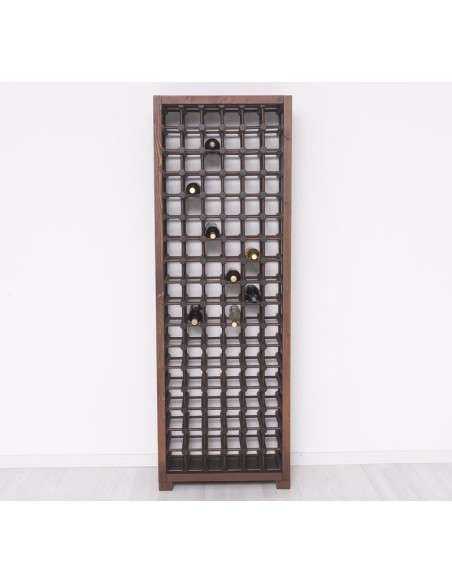 Mobile portabottiglie in legno di pino ad alveare | Cantinetta per 102 bottiglie  MS736