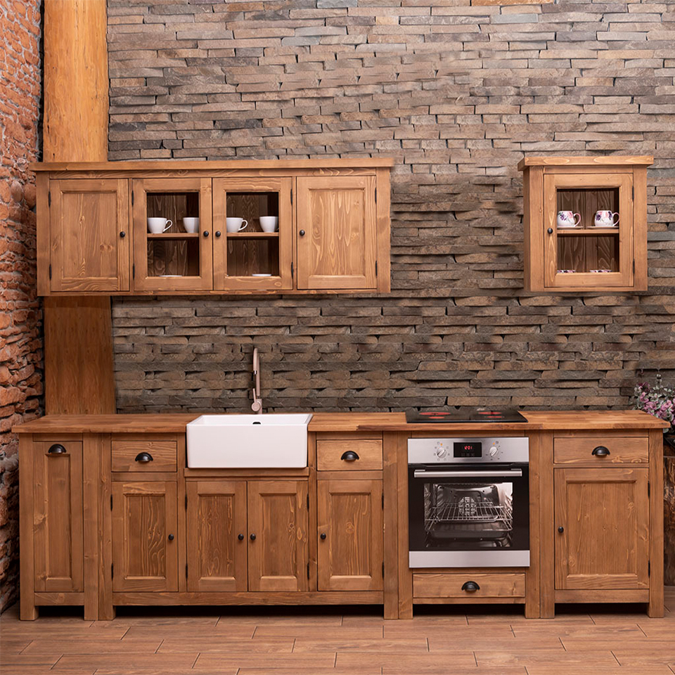 cucina modulare a legno