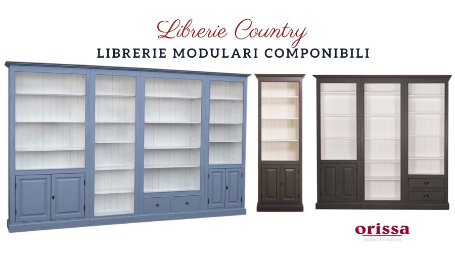 Libreria country componibile