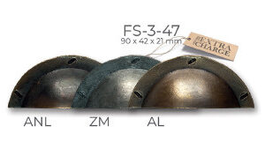 Maniglia conchiglia 90mm