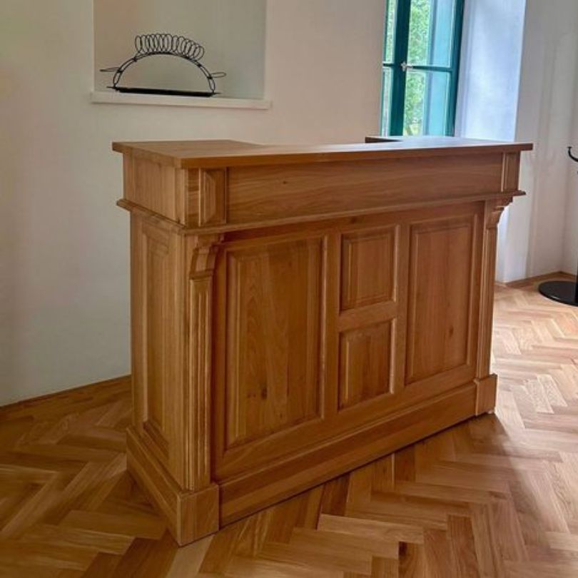Bancone rustico in legno massello