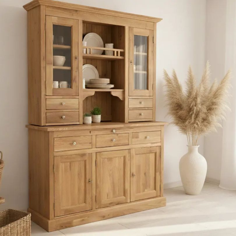 Vetrina rustica in legno massello