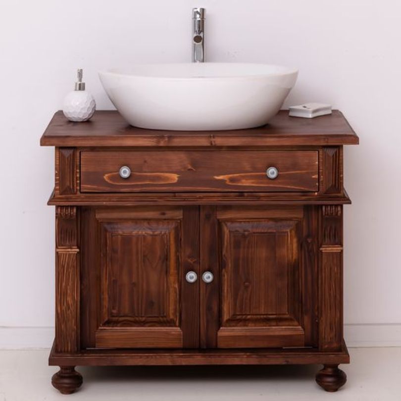 Mobile bagno in legno massello
