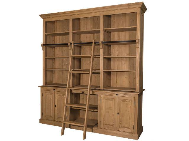 Credenza biblioteca legno massello